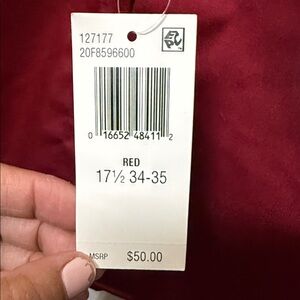 Van Heusen Classic Red Dress Shirt